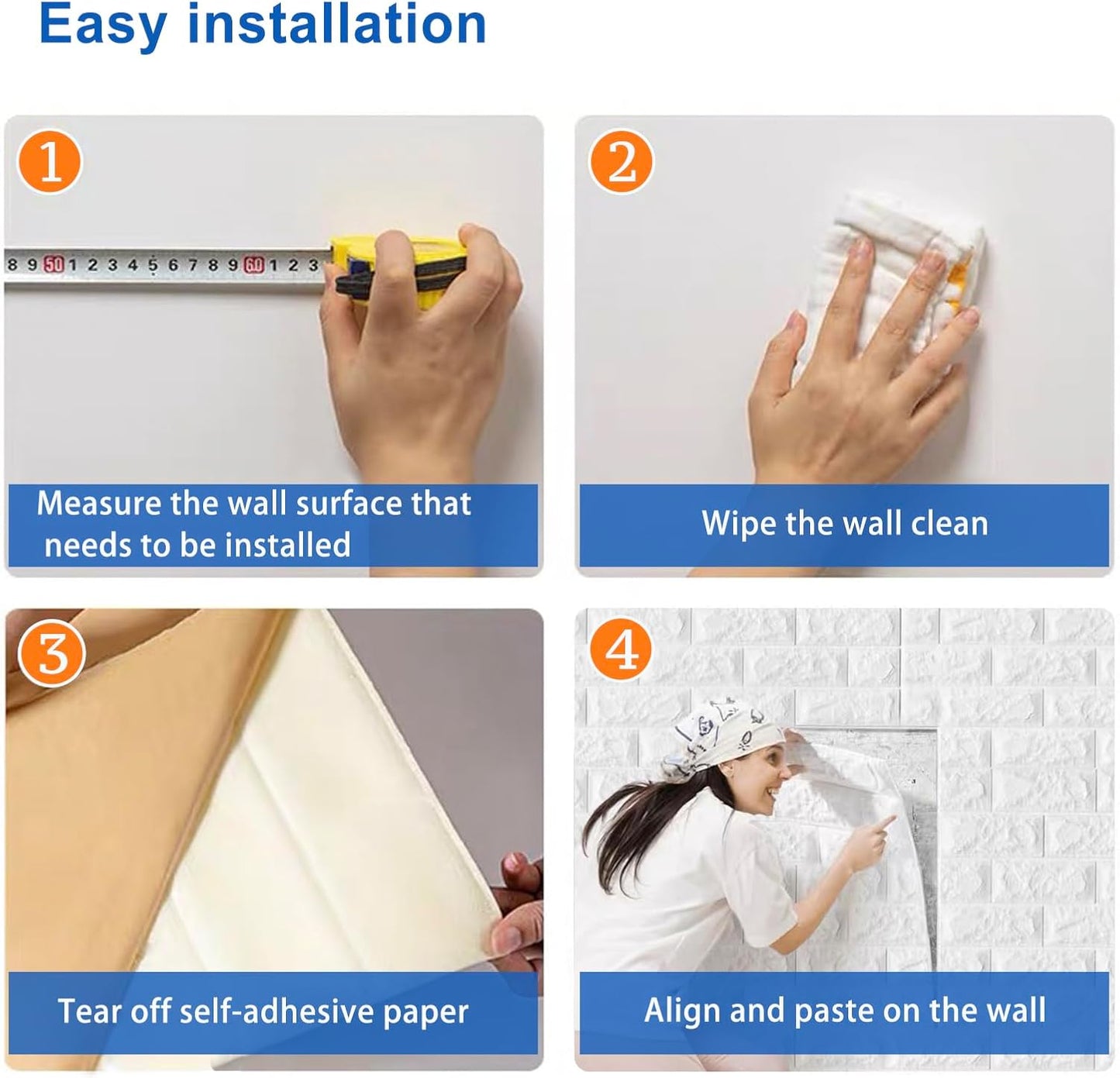 3d wallpaper Panel Brick Design Self Adhesive